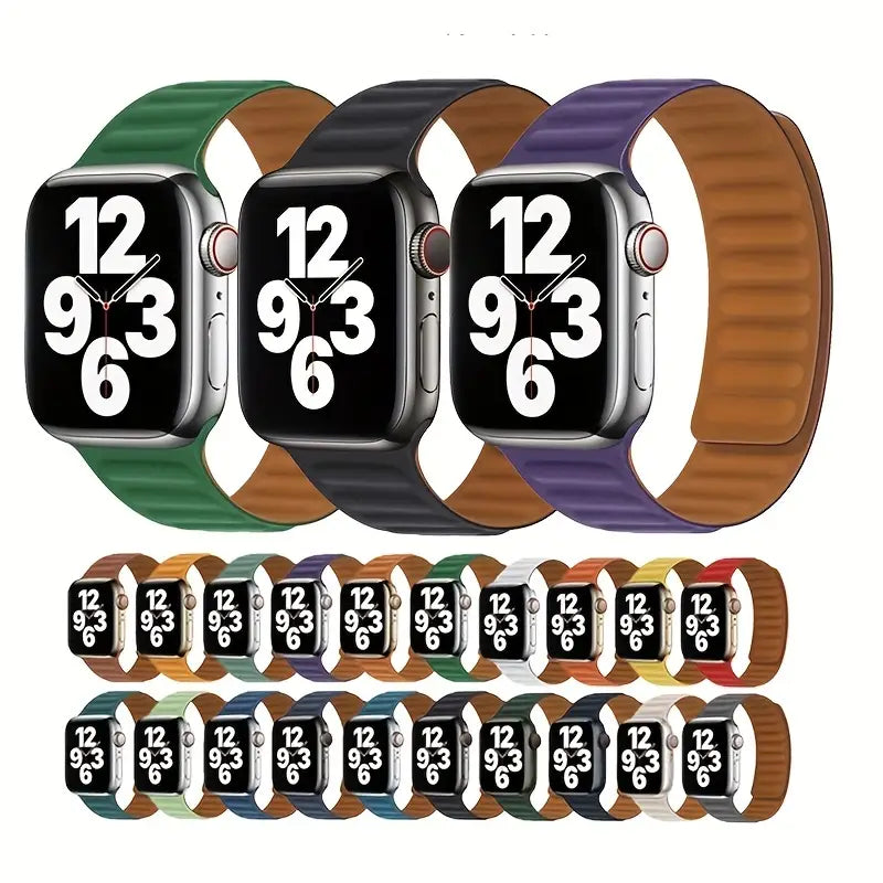 For Apple Watch Silicone Magnetic Bands great