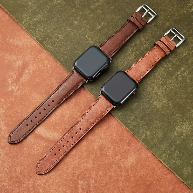 Pour Apple Watch, les bracelets en cuir véritable vintage sont parfaits