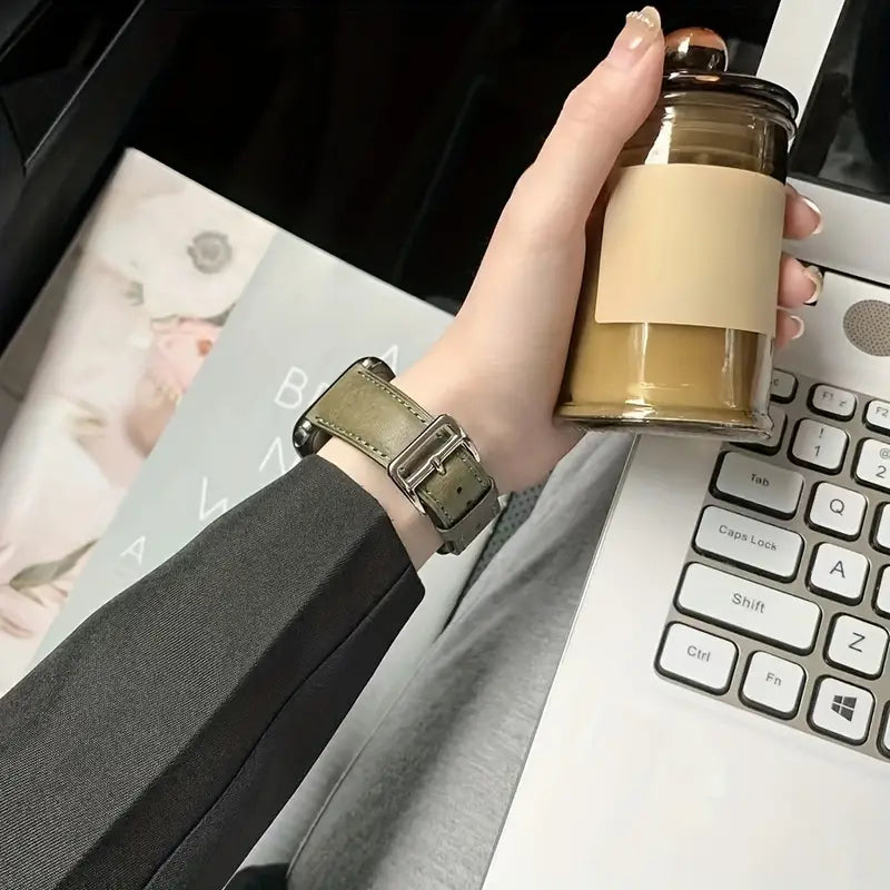 Pour Apple Watch, les bracelets en cuir véritable vintage sont parfaits