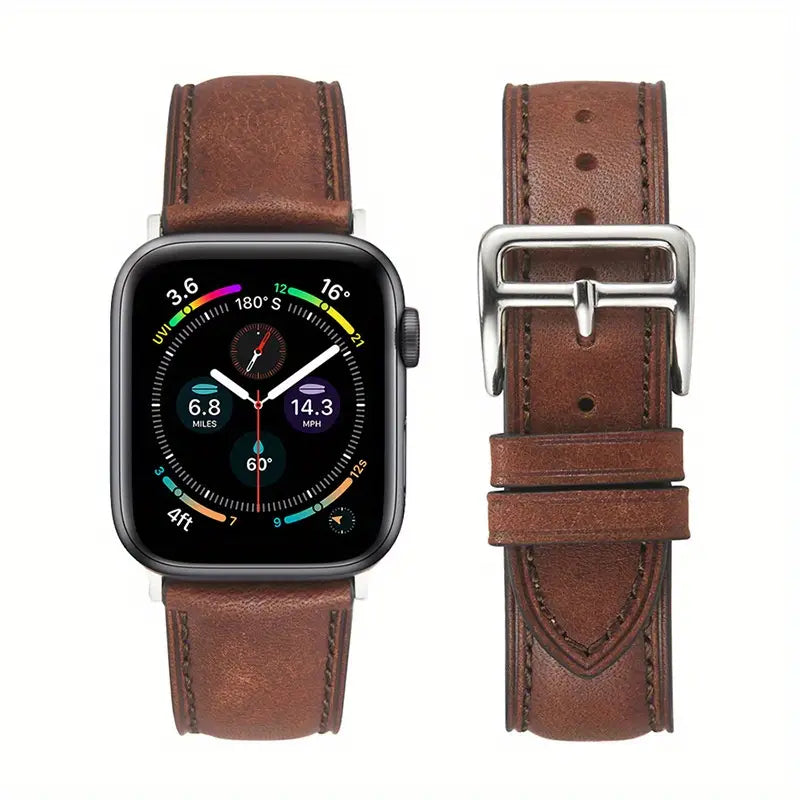 Pour Apple Watch, les bracelets en cuir véritable vintage sont parfaits