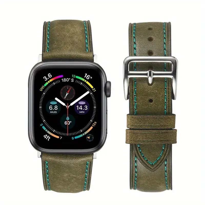 Pour Apple Watch, les bracelets en cuir véritable vintage sont parfaits